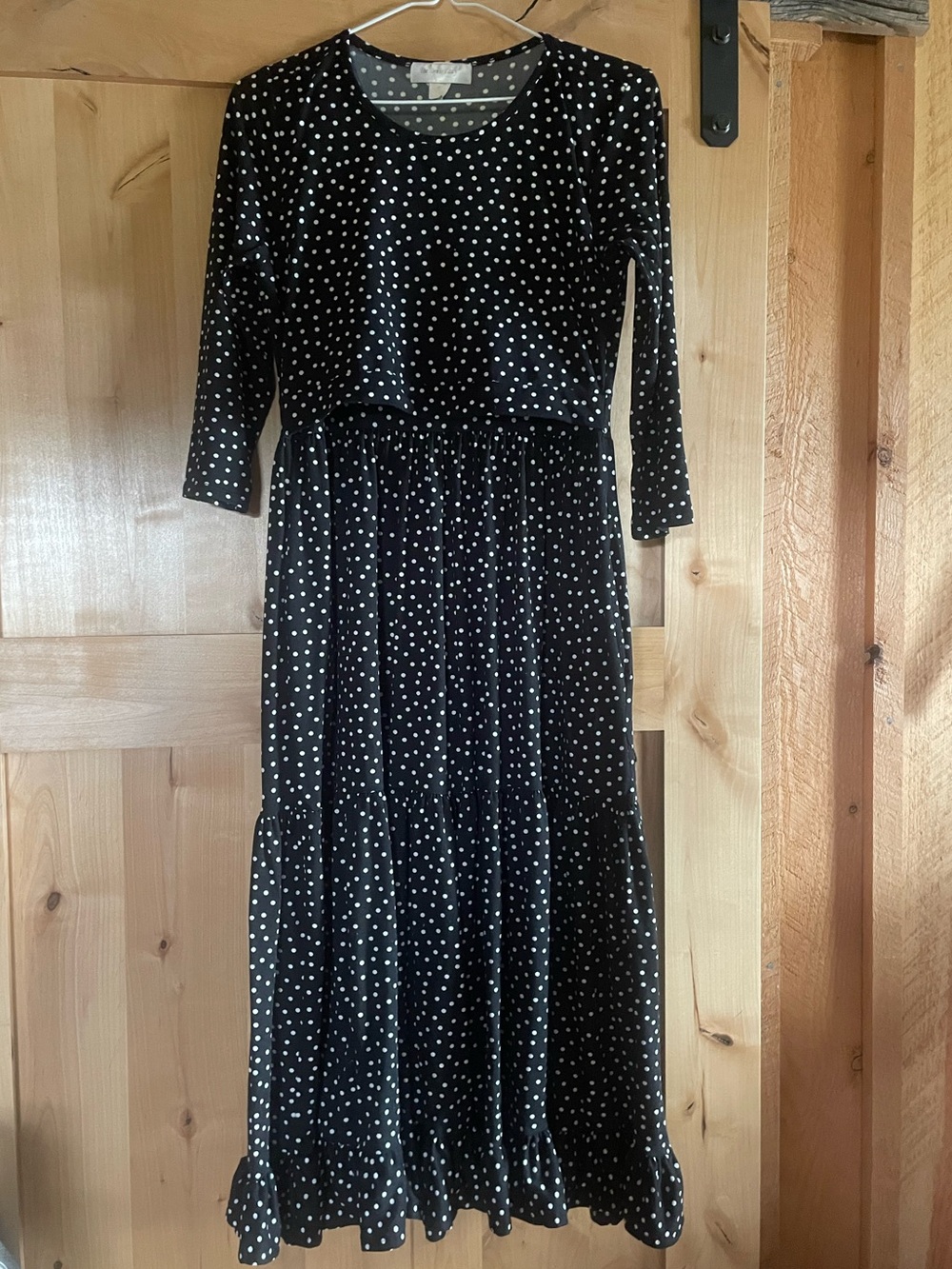 Black Modest Nursing Dress by The Dress Lady